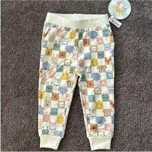 New! Little Sleepies Check Mates Joggers 18-24